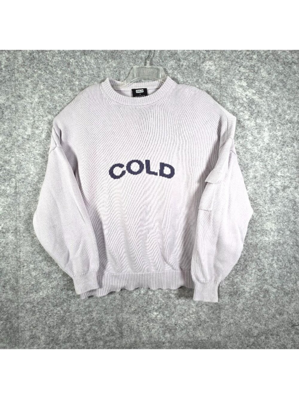 Cold Culture Men's Sweater Crewneck Long Sleeve Pullover Sweater Gray Size S